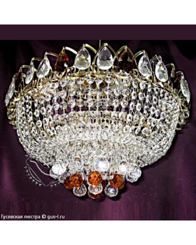 Люстра Капель кольца Кулон Шар (Пирамида) (цветная)-foto2