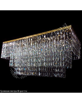 Люстра Капель Прямоугольник №1 Пластина 3 яруса Люстра Капель Прямоугольник №1 Пластина 3 яруса